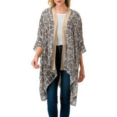 Pink - Women Capes & Ponchos Marcus Adler Women's Floral Kimono Blush One Size