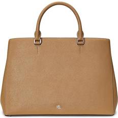 Lauren Ralph Lauren Handbags Lauren Ralph Lauren Crosshatch Leather Hanna Satchel Camel No Size