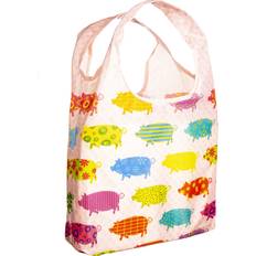 Multicoloured Totes & Shopping Bags Pigs reusable shopping bag o-witz oink animal fold-up novelty fashion Multicolor Large