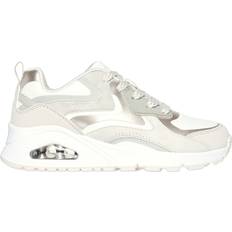 Skechers Leather Trainers Skechers Kid's Uno Gen1 Color Surge - Natural