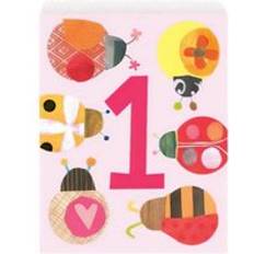 Rose Décorations de Table Unique Party ladybird paper 1st birthday bags pack of 8 sg25339