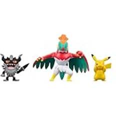 Monster Figurer Jazwares Pokémon Hawluchak, Perrserker og Pikachu Figurer Pokemon figurer, legetøj og merchandise Pocket Monster