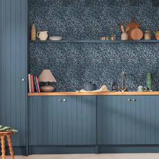 William Morris At Home bough deep blue wallpaper