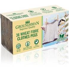 Clothespins Groundsman Wheat Fibre Clothes Pegs Pack 36