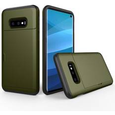 Samsung Galaxy S10e Plånboksfodral Samsung Galaxy S10e Korthållare hybrid fodral Arme Grön