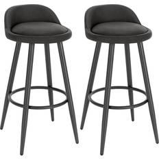 WOLTU Kitchen Counter Islands Anthracite Tabouret de bar 78.5cm 2pcs