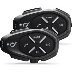Cellularline Interphone INTERPHOLINKTP Motorcycle Bluetooth Headset intercom, Black