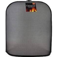 Fireplace Accessories on sale JVL Fire guard screen rounded free standing cairngorm spark coal fireplace guard