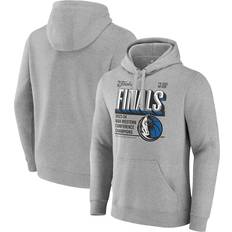 Dallas Mavericks Jackets & Sweaters Fanatics Dallas Mavericks Steel 2024 Western Conference Champions Locker Room Post Up Move Pullover Hoodie