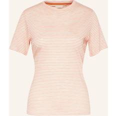 Icebreaker T-shirts Icebreaker Linen Stripe T-Shirt - Snow/Glow