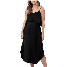 Nursing Slip Dress Black