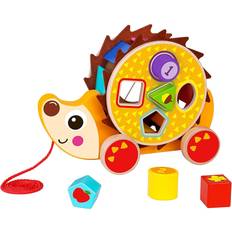 Pull Toys Tookyland Hedgehog Pull Along with Shapes Sorter