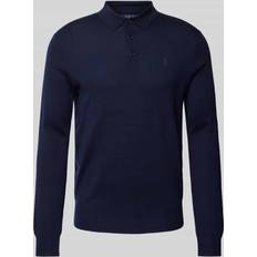 Polo Ralph Lauren Mens Hunter VY Logo-embroidered Knitted Wool Shirt HUNTER NAVY