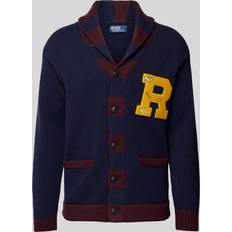 Polo Ralph Lauren Homme Cardigans Polo Ralph Lauren Varsity Cardigan - Aviator Navy Combo