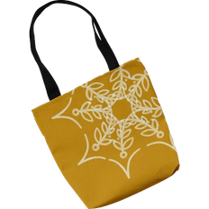 Simply Daisy Trick or Treat Web Art Halloween Tote Bag - Yellow