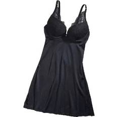 Polyamide - Women Under Dresses THE LITTLE BRA COMPANY Lucia Chemise - Black