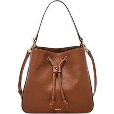 Drawstring Crossbody Bags Fossil Tessa Bucket Crossbody - Medium Brown