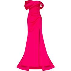 Abendkleider - XXS Milla Thigh Slit Princess Strapless Gown - Fuchsia