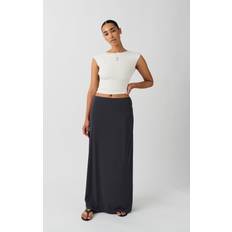 Grå Skjørt Gina Tricot Low waist maxi skirt