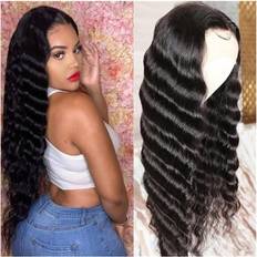 Loose Deep Wave Lace Frontal Wig 26 inch Natural Color