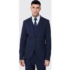 Slim Suits boohooMAN Mens Tall Essential Slim Fit Suit Jacket In Navy