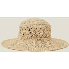 Natural - Woman Hats Accessorize Loose Weave Floppy Hat Natural One