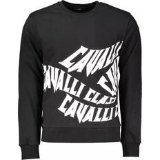 Ridsport Tröjor Cavalli Class Black Cotton Sweater