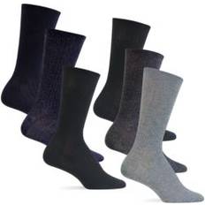 Ralph Lauren Women Socks Ralph Lauren Rib Trouser Socks 6-Pack Grey Assorted One Size