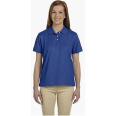 Slim - Women Polo Shirts D112W Devon & Jones Ladies' Pima PiquÃ© Short-Sleeve Polo French Blue