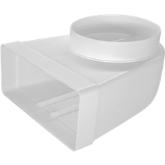 Vinkelovergang Flad Rund Adapter 220 x 90 mm