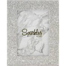 Sparkles Home Rhinestone Strass Silver/Black Photo Frame 10.5x12"