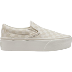 Vans checkerboard Vans Classic Slip-On Checkerboard - Marshmallow/Turtledove