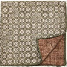 Bröstnäsdukar Brunello Cucinelli Men's Silk Geometric Pocket Square PANAMA/OLIVE