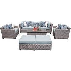 Patio Furniture TK Classics Florence 8 pcs Outdoor Lounge Set