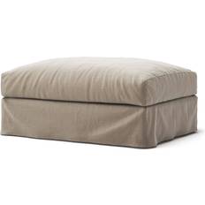 Le grand air linne Decotique Le Grand Air Savage Linen Fotpall 30cm