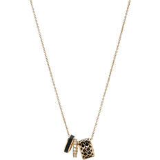 Coach Signature Necklace - Gold/Transparent/Black