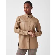 Cuir - Femme Chemisiers Spanx Long Sleeve Faux Leather Shirt