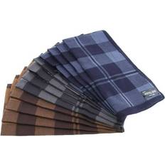 Herre Brystlommetørklær Sharplace Vintage Plaid Cotton Pocket Handkerchief - Square