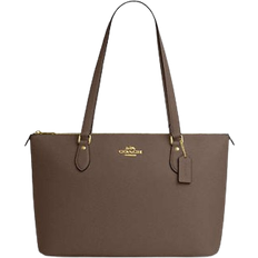 Coach Gallery Tote Bag - Crossgrain Leather/Gold/Dark Stone