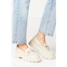 Nola Snaffle Detail Chunky Loafers Beige