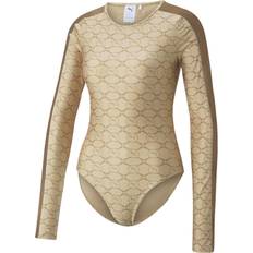 Puma Bodysuits Puma Luxe Sport T7 Crew Neck Long Sleeve Bodysuit