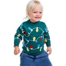 18-24M Knitted Sweaters Children's Clothing Tipsy Elves Baby Boy's Green Christmas Lights Sweater