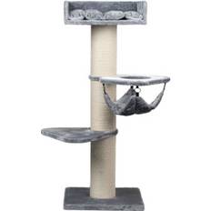 Pets RHR Quality RHRQuality Cat Tree Royalty Crown Light Grey