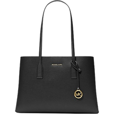 Michael Kors Women Totes & Shopping Bags Michael Kors Ruthie Medium Pebbled Leather Tote Bag - Black