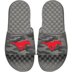 Grey Sandals Islide Youth Gray SMU Mustangs Camo Sandals