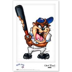 Blue Posters S. Preston Art & Designs Tasmanian Devil Toronto Blue Jays Print Poster