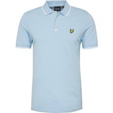 Goud - Man Polo's Lyle & Scott Tipped Polo Heren Light Blue/White