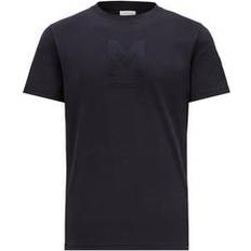 Moncler Herre T-shirts Moncler Logo T-Shirt - Blå