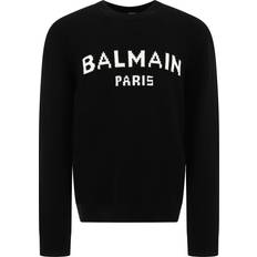 Balmain Pulls Balmain Sweater With Logo - Nero