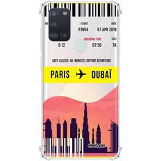 Samsung Galaxy A21s Mobilfodral Paris-Dubai Writing Pattern Trendy Case for Galaxy A21s